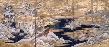 Winter Scene With Birds-18th Century Chinese School-Premium Giclee Print