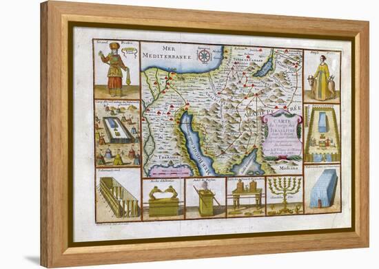 18th Century Map of Egypt, Arabia and the Middle East-null-Framed Premier Image Canvas