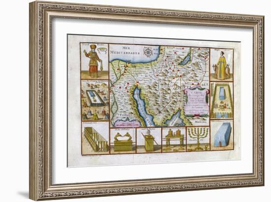 18th Century Map of Egypt, Arabia and the Middle East-null-Framed Giclee Print