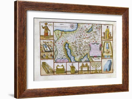 18th Century Map of Egypt, Arabia and the Middle East-null-Framed Giclee Print