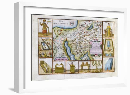 18th Century Map of Egypt, Arabia and the Middle East-null-Framed Giclee Print