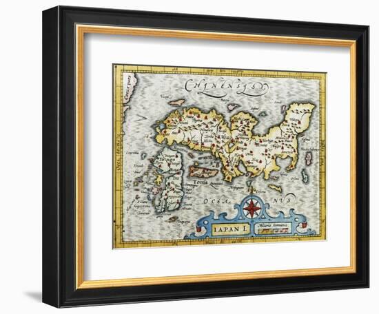 18Th Century Map of Japan-null-Framed Giclee Print