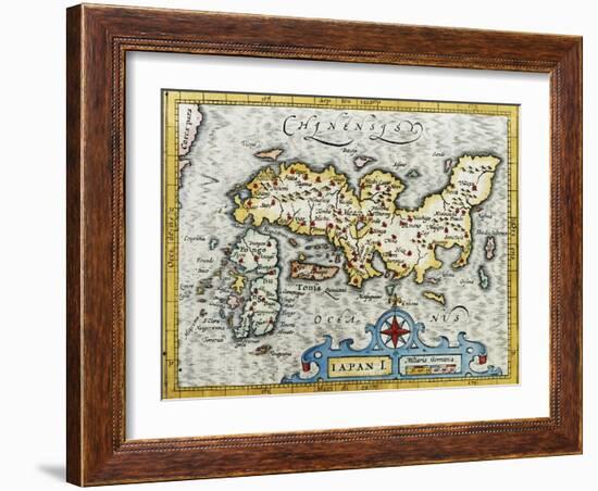 18Th Century Map of Japan-null-Framed Giclee Print