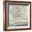 18th Century Map of London and its Environs-null-Framed Giclee Print