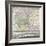 18th Century Map of London and its Environs-null-Framed Giclee Print