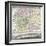 18th Century Map of London and its Environs-null-Framed Giclee Print