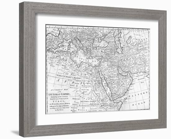 18th Century Map of the Ottoman Empire-null-Framed Photographic Print