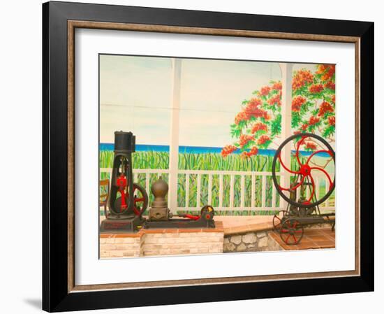 18th Century Rum Distillery, Marie-Galante Island, Guadaloupe, Caribbean-Walter Bibikow-Framed Photographic Print