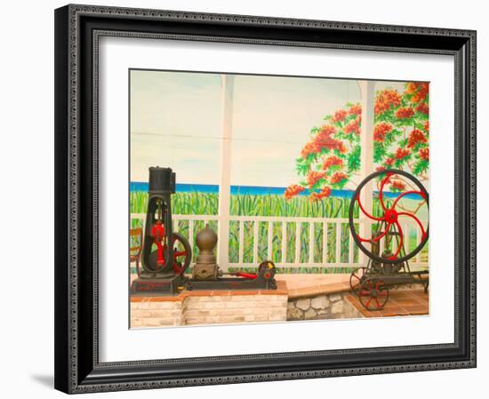 18th Century Rum Distillery, Marie-Galante Island, Guadaloupe, Caribbean-Walter Bibikow-Framed Photographic Print