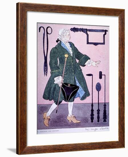 18Th Century Surgeon's Costume-Warja Honegger-Lavater-Framed Art Print