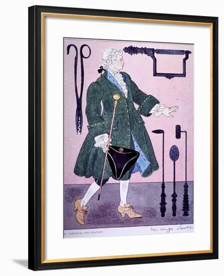 18Th Century Surgeon's Costume-Warja Honegger-Lavater-Framed Art Print