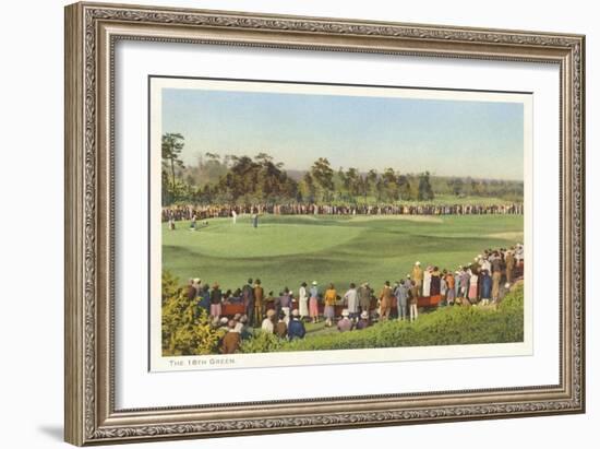 18th Green, Golf Tournament-null-Framed Art Print