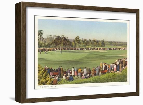 18th Green, Golf Tournament-null-Framed Art Print