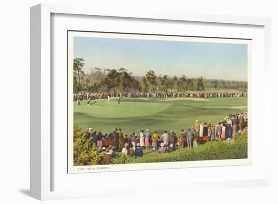 18th Green, Golf Tournament--Framed Art Print