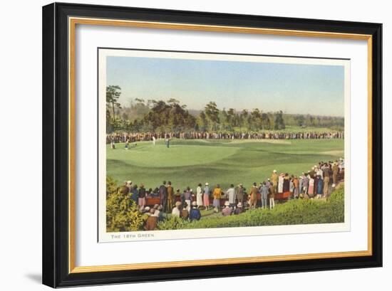 18th Green, Golf Tournament-null-Framed Art Print