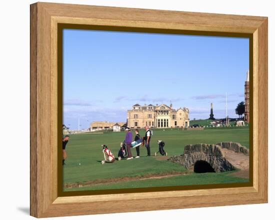 18th Hole and Fairway at Swilken Bridge Golf, St Andrews Golf Course, St Andrews, Scotland-Bill Bachmann-Framed Premier Image Canvas