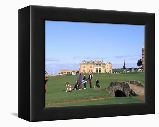 18th Hole and Fairway at Swilken Bridge Golf, St Andrews Golf Course, St Andrews, Scotland-Bill Bachmann-Framed Premier Image Canvas