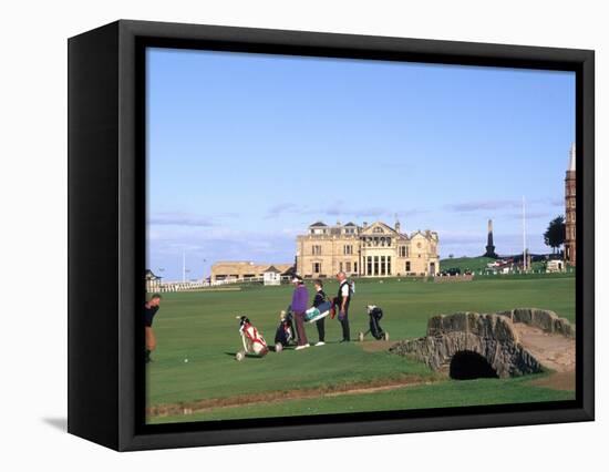 18th Hole and Fairway at Swilken Bridge Golf, St Andrews Golf Course, St Andrews, Scotland-Bill Bachmann-Framed Premier Image Canvas