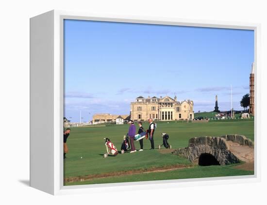 18th Hole and Fairway at Swilken Bridge Golf, St Andrews Golf Course, St Andrews, Scotland-Bill Bachmann-Framed Premier Image Canvas