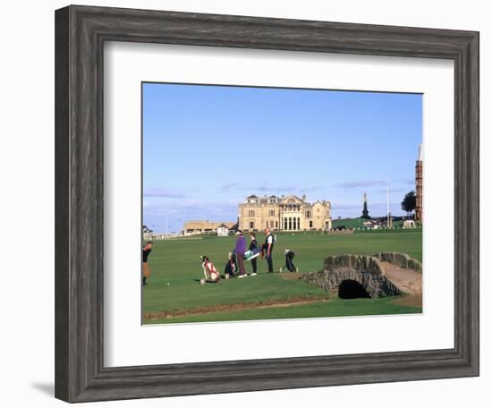 18th Hole and Fairway at Swilken Bridge Golf, St Andrews Golf Course, St Andrews, Scotland-Bill Bachmann-Framed Photographic Print