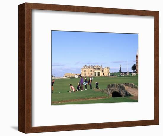 18th Hole and Fairway at Swilken Bridge Golf, St Andrews Golf Course, St Andrews, Scotland-Bill Bachmann-Framed Photographic Print