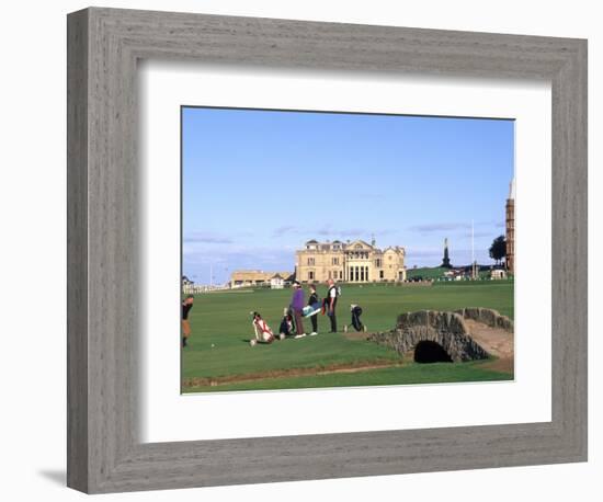 18th Hole and Fairway at Swilken Bridge Golf, St Andrews Golf Course, St Andrews, Scotland-Bill Bachmann-Framed Photographic Print