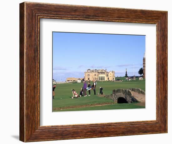 18th Hole and Fairway at Swilken Bridge Golf, St Andrews Golf Course, St Andrews, Scotland-Bill Bachmann-Framed Photographic Print