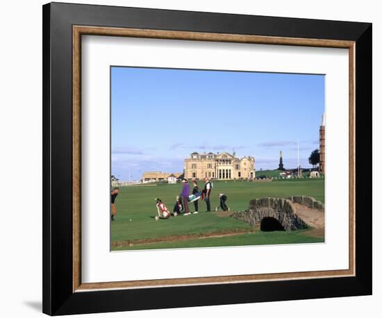 18th Hole and Fairway at Swilken Bridge Golf, St Andrews Golf Course, St Andrews, Scotland-Bill Bachmann-Framed Photographic Print