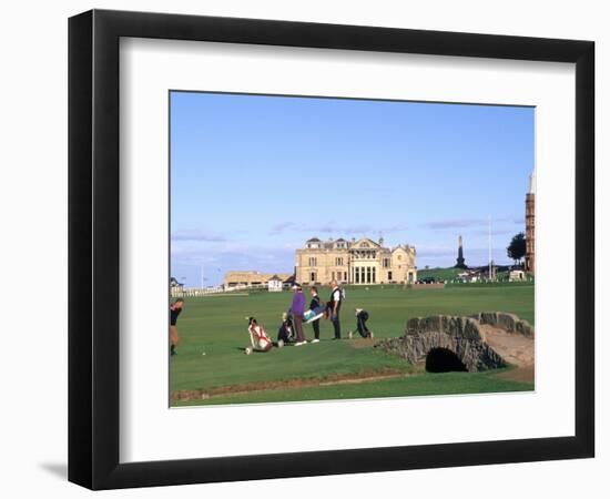 18th Hole and Fairway at Swilken Bridge Golf, St Andrews Golf Course, St Andrews, Scotland-Bill Bachmann-Framed Photographic Print