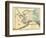 18xx, Alaska Territory Map, Alaska, United States-null-Framed Giclee Print