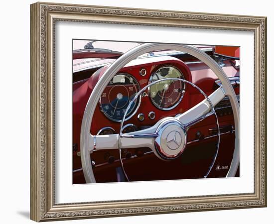 190 SL-Pierre Strapélias - PR-Framed Art Print