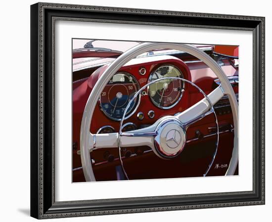 190 SL-Pierre Strapélias - PR-Framed Art Print