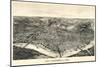 1900, Cincinnati Bird's Eye View, Ohio, United States-null-Mounted Giclee Print