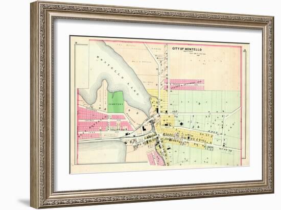 1900, Montello City - North, Wisconsin, United States-null-Framed Giclee Print