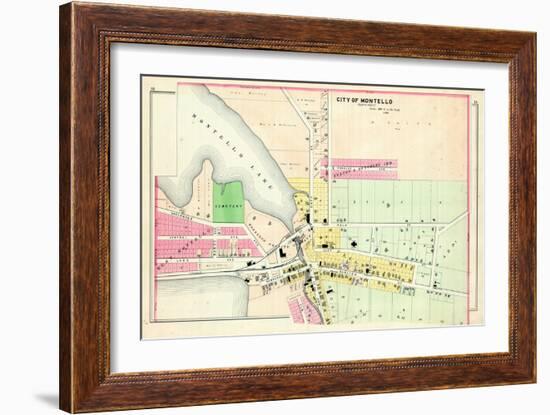 1900, Montello City - North, Wisconsin, United States-null-Framed Giclee Print