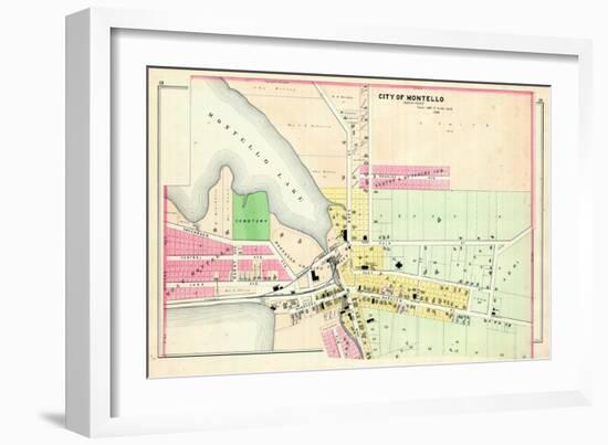 1900, Montello City - North, Wisconsin, United States-null-Framed Giclee Print