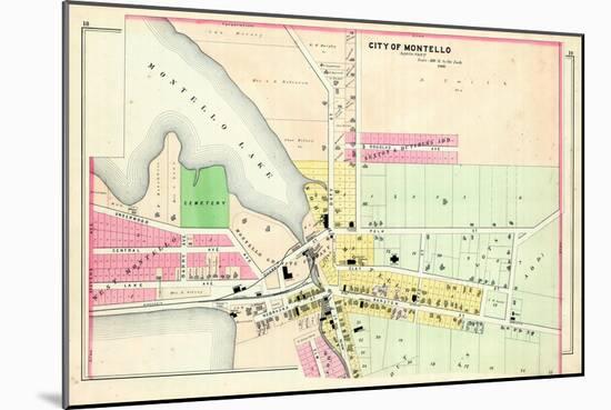 1900, Montello City - North, Wisconsin, United States-null-Mounted Giclee Print