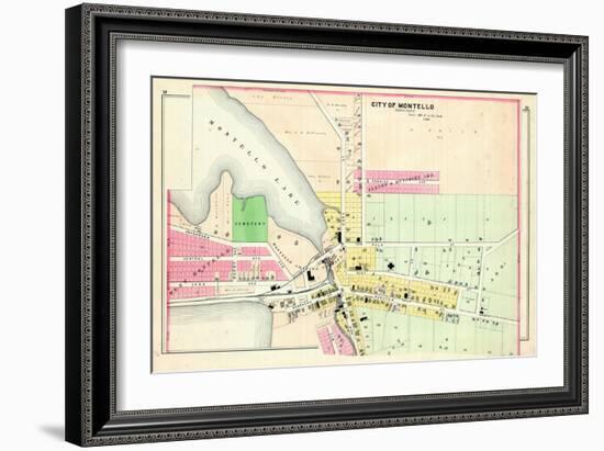 1900, Montello City - North, Wisconsin, United States-null-Framed Giclee Print