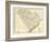 1900, South Carolina Railroad Map, South Carolina, United States-null-Framed Giclee Print