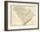 1900, South Carolina Railroad Map, South Carolina, United States-null-Framed Giclee Print