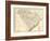 1900, South Carolina Railroad Map, South Carolina, United States-null-Framed Giclee Print
