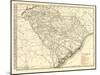 1900, South Carolina Railroad Map, South Carolina, United States-null-Mounted Giclee Print