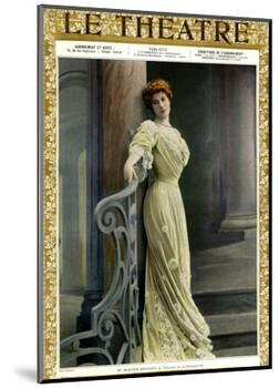 1900s France Le Theatre Magazine Cover-null-Mounted Giclee Print