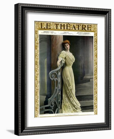 1900s France Le Theatre Magazine Cover-null-Framed Giclee Print