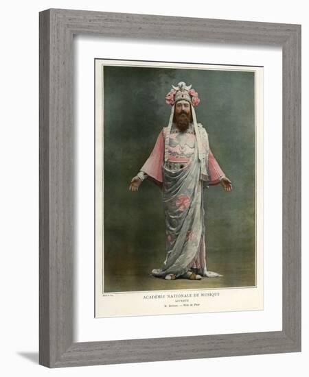 1900s France Le Theatre Magazine Plate-null-Framed Giclee Print