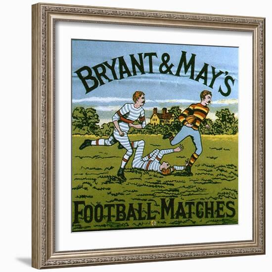 1900s UK Bryant and May's Label-null-Framed Giclee Print