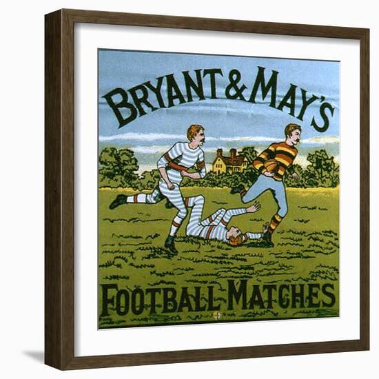 1900s UK Bryant and May's Label-null-Framed Giclee Print