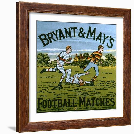 1900s UK Bryant and May's Label-null-Framed Giclee Print