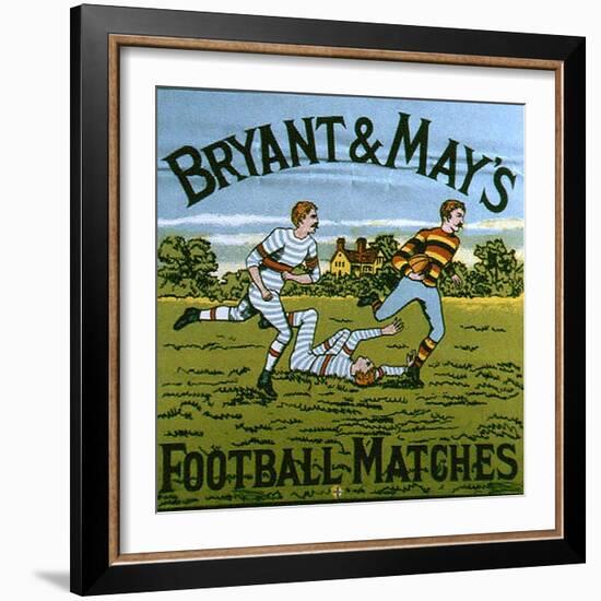 1900s UK Bryant and May's Label-null-Framed Giclee Print