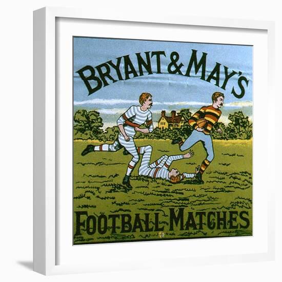 1900s UK Bryant and May's Label-null-Framed Giclee Print